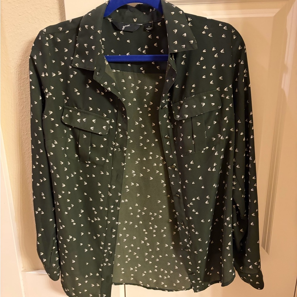 GNW Black Shirt with Cream Pattern